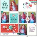 Life is the Bubbles Disney Ariel Little Mermaid digital Project Life scrapbook layout using Project Mouse (Princess) Ariel | Kit & Journal Cards by Britt-ish Designs and Sahlin Studio