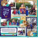 Disney Parade Aladdin Princess Jasmine + Genie digital scrapbook page layout using Project Mouse (Princess) Jasmine | Kit & Journal Cards by Britt-ish Designs and Sahlin Studio