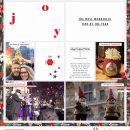 JOY Making Merry digital Project Life scrapbook page using Holly Days by Sahlin Studio