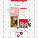 Holiday Details Merry December digital scrapbook page using Holly Days by Sahlin Studio