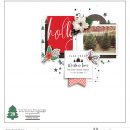 Holly Making Merry digital scrapbook page using Holly Days by Sahlin Studio