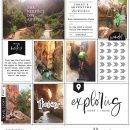 The perfect Day awaits digital Project Life scrapbook page layout using Exploring - a travel collection by Sahlin Studio