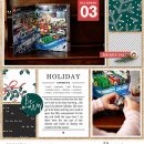 Holiday Favorites about Christmas digital scrapbooking Project Life layout using Favorite Things (Journal Cards) by Sahlin Studio