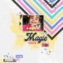 Magic Digital Scrapbooking Layout using Project Mouse (Pop) by Britt-ish Designs