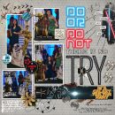 Do or Do Not, There is No Try - Disney Star Wars digital scrapbook layout using Project Mouse (Galaxy) by Brittish Designs and Sahlin Studio